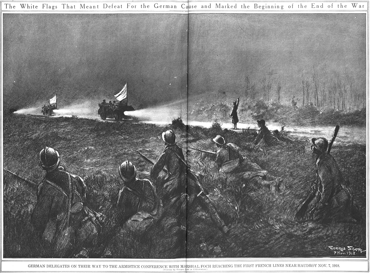 The White Flags That Meant Defeat For the German Cause and Marked the Beginning of the End of the War