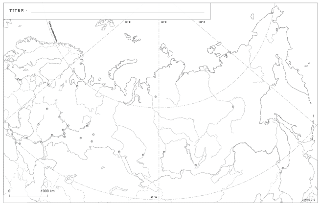 Un fond de carte de la Russie