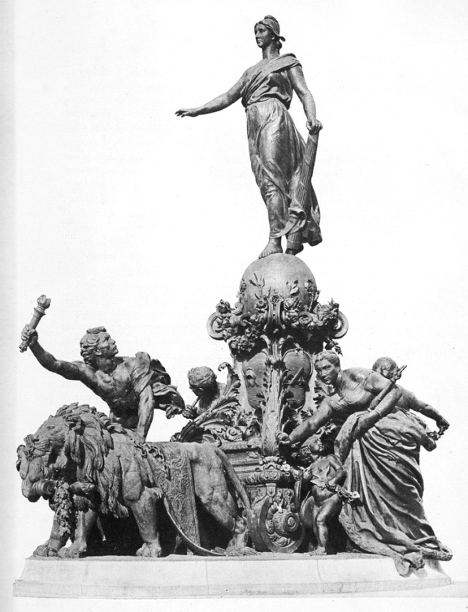 Jules Dalou, Le Triomphe de la République, La Revue de l'art ancien et moderne, 1900 (profil) Jules Dalou, Le Triomphe de la République, La Revue de l'art ancien et moderne, 1900 (profil)