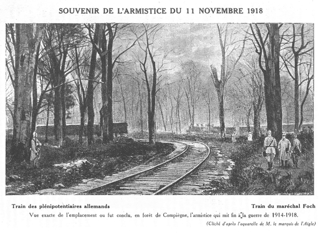 Souvenir de l'armistice du 11 novembre 1918