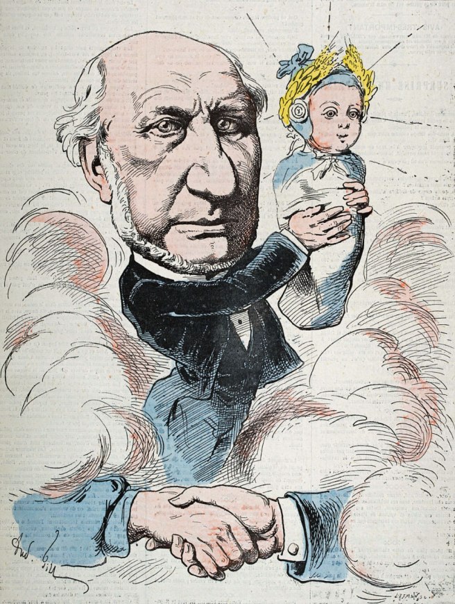 M. Wallon, par Gill, L'Éclipse, 6 mars 1875