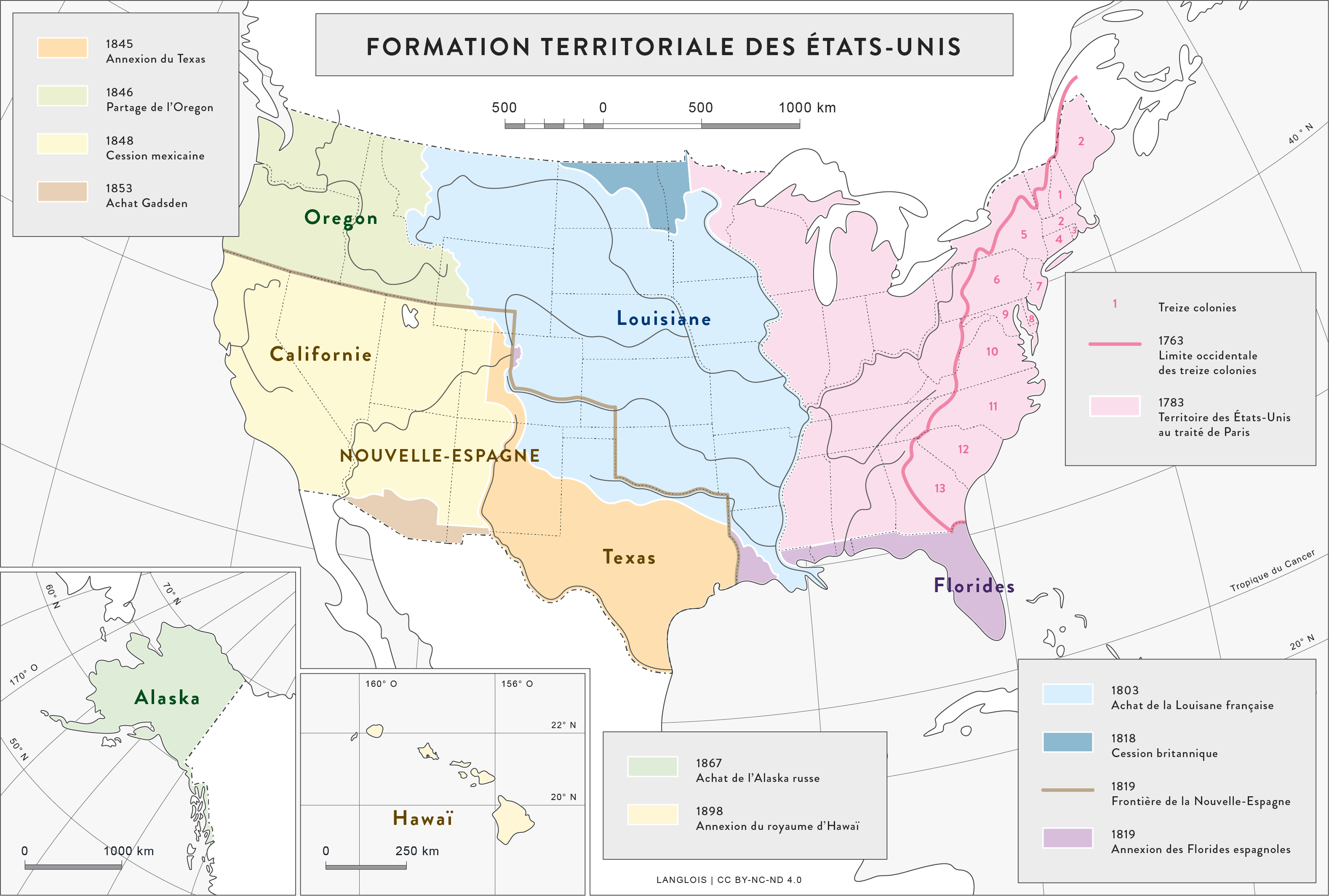 Formation territoriale des États-Unis Formation territoriale des États-Unis
